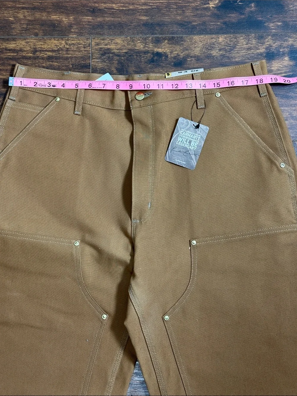 🔥 Carhartt B01 Loose Fit Firm Duck Work Dungarees 36x32 NWT 🛠️ - Picture 6 of 8